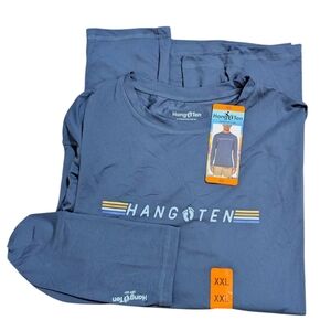 Hang Ten Men’s XXL Rash guards Switchfoot Long Sleeve Sun Tee Shirt UPF 50+ NWT